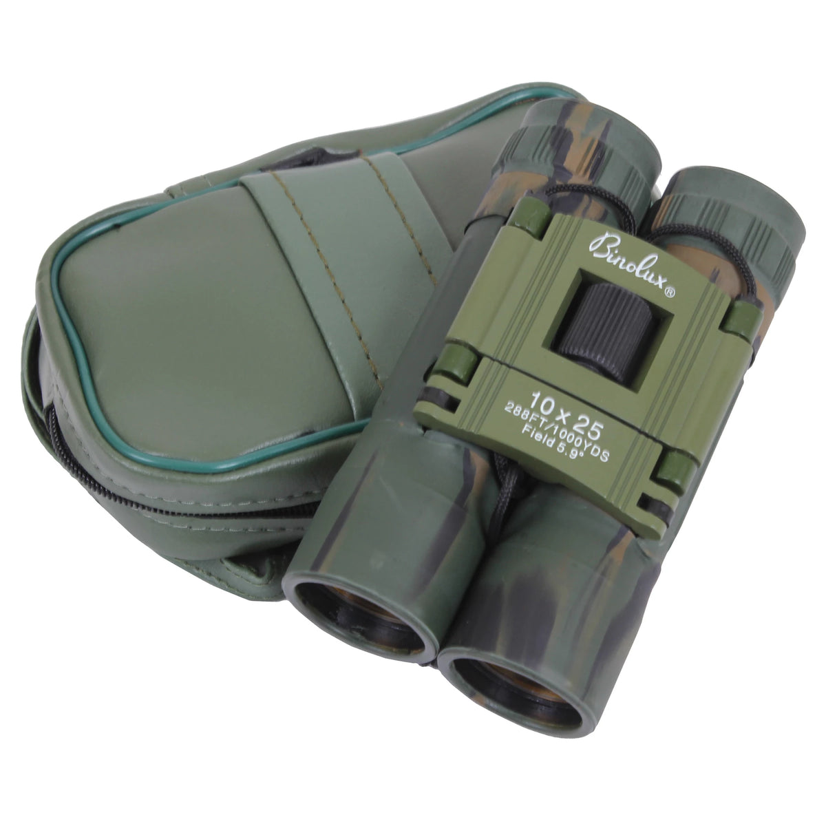 Binoculars: 10 x 25MM-Woodland Camo