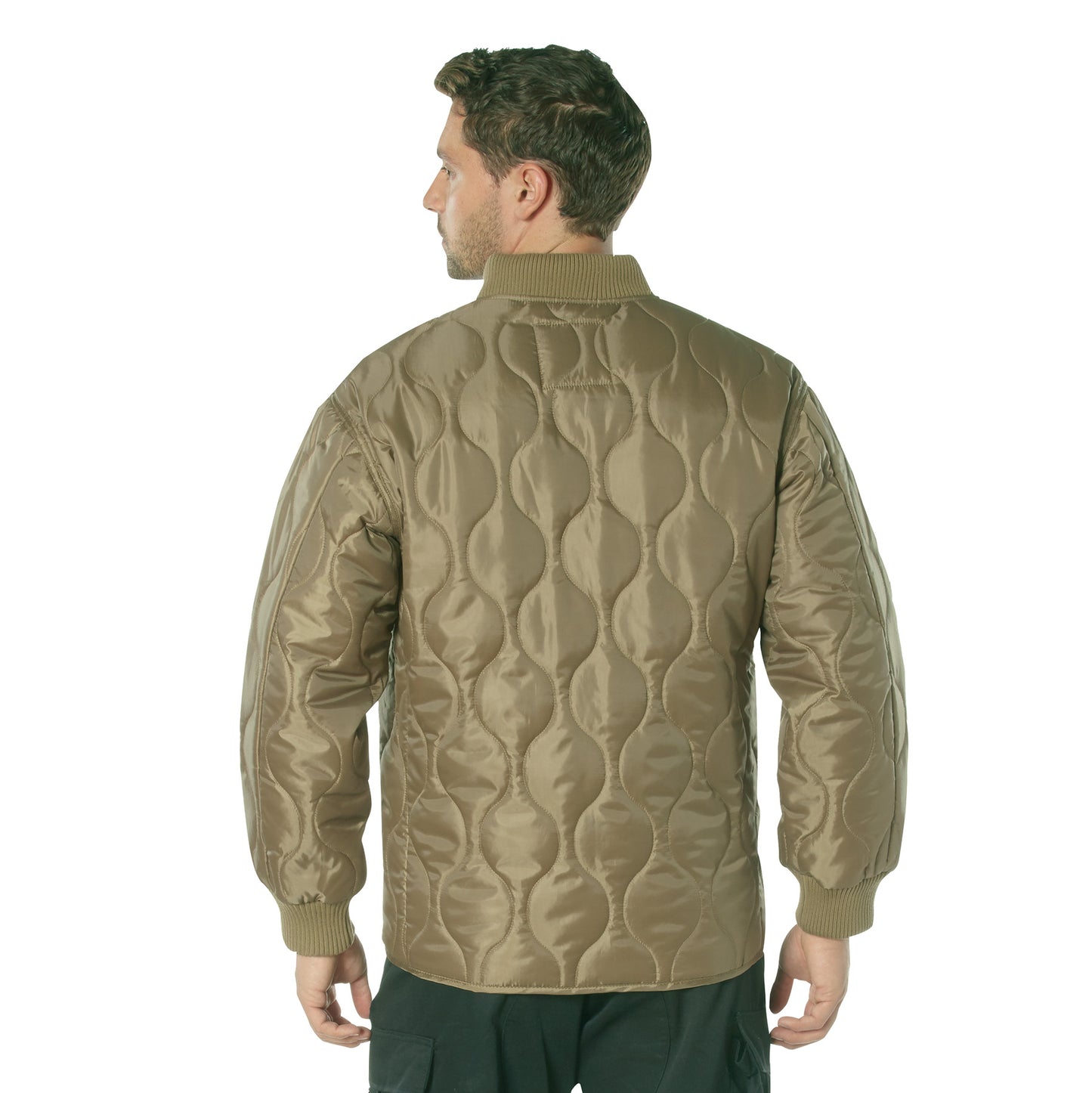 Concealed Carry Quilted Woobie Jacket: Coyote Brown