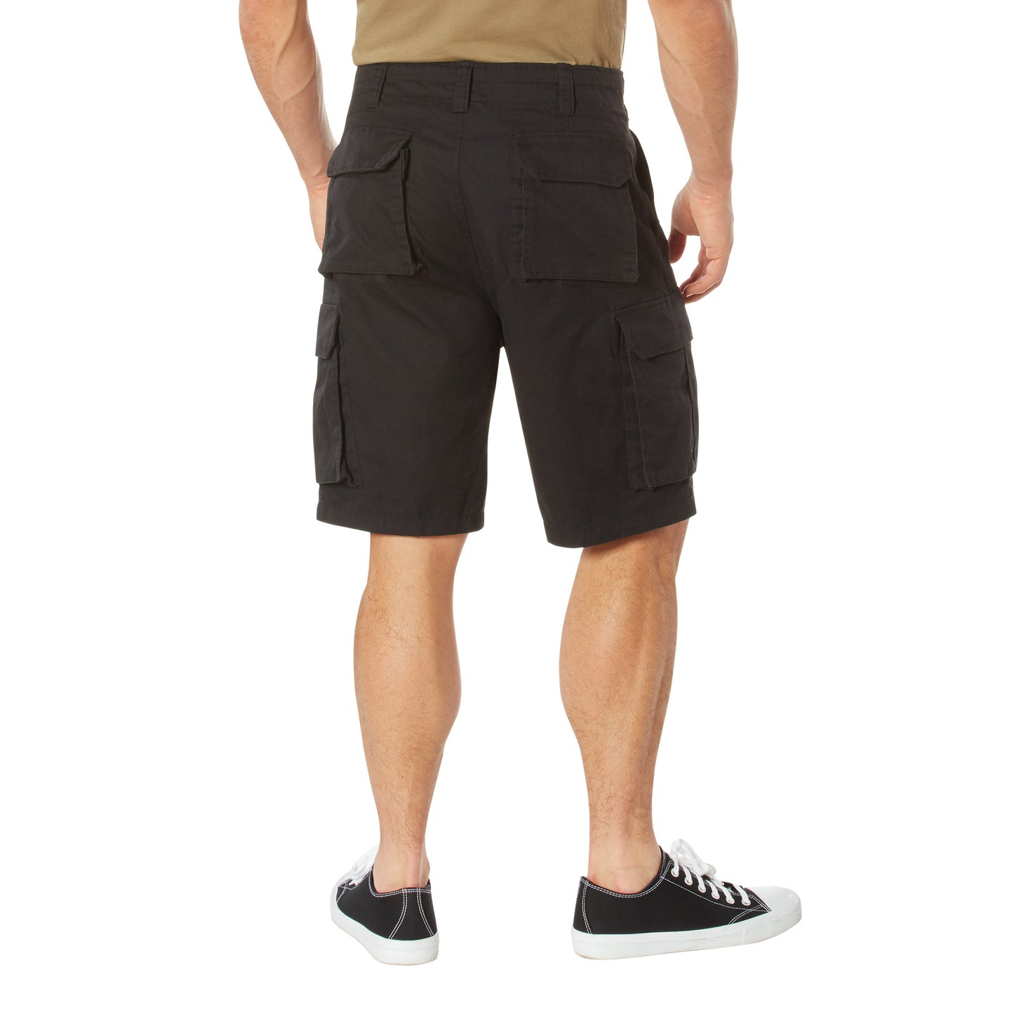Military Shorts: Vintage Paratrooper Black