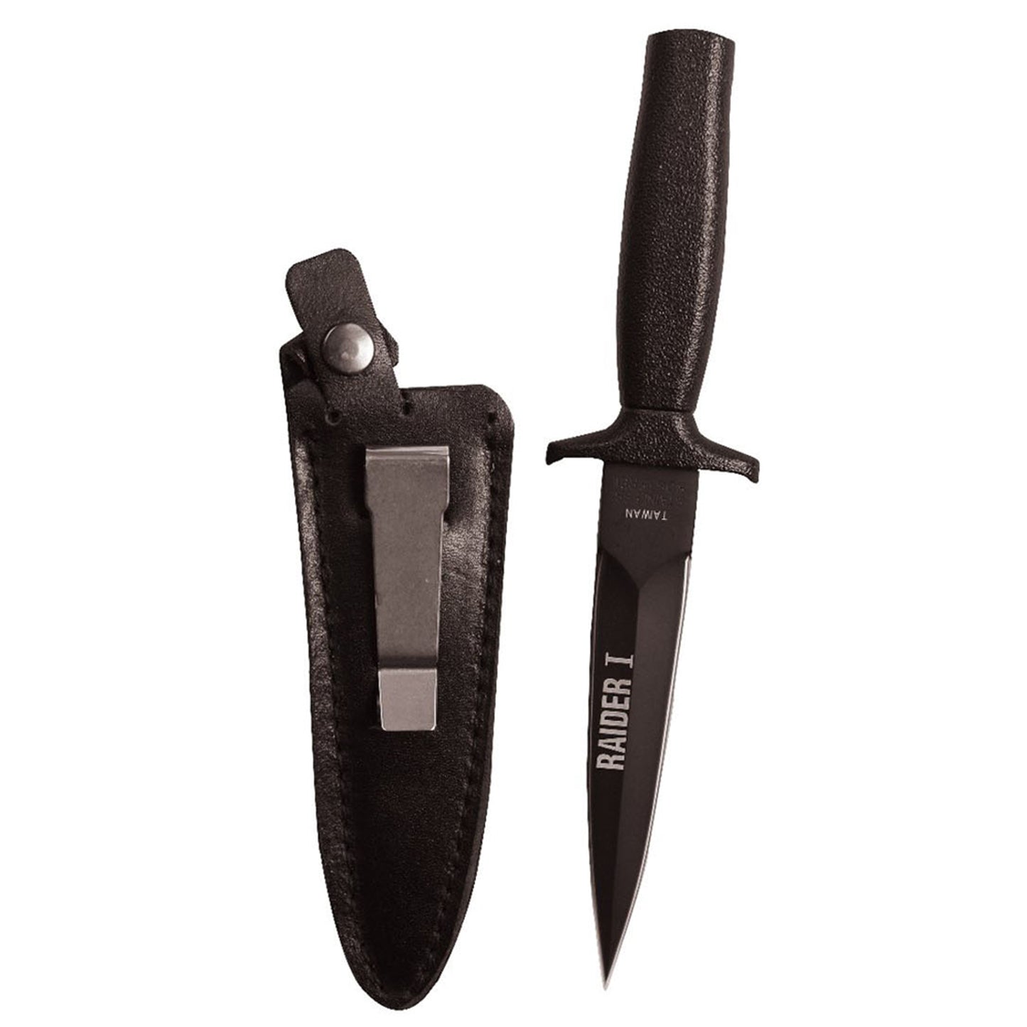 Raider I Boot Knife: Black Blade