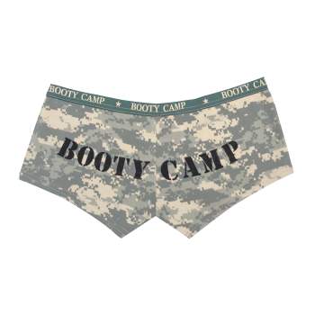 Womens 'Booty Camp' Shorts: Army Digital