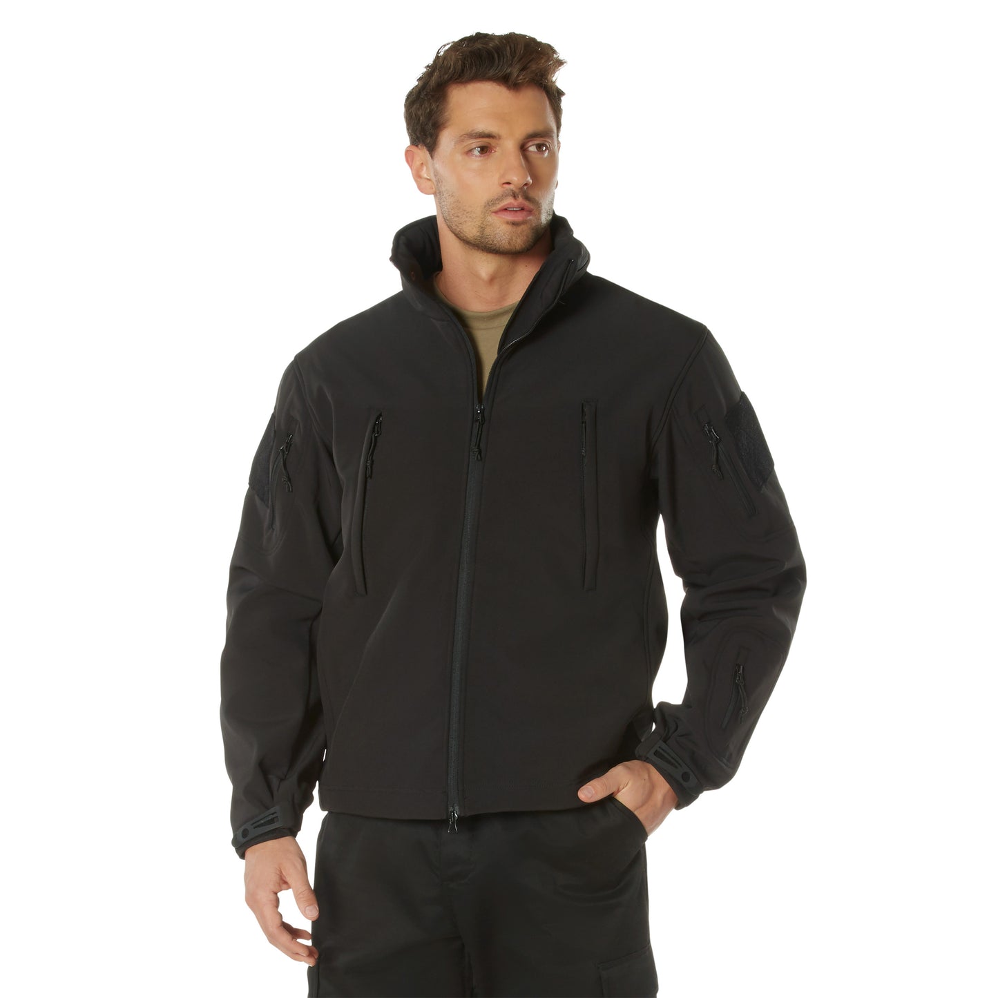 Concealed Carry Soft Shell Jacket-Black