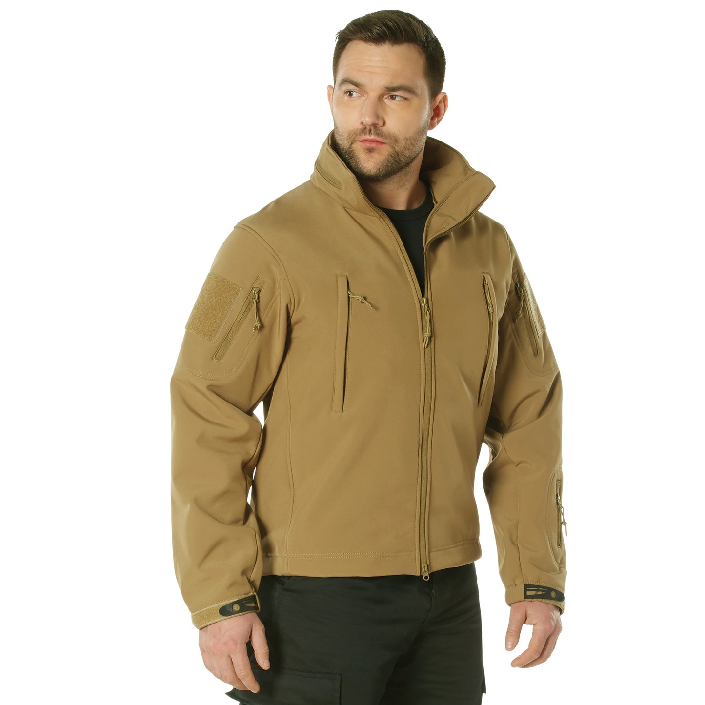 Concealed Carry Soft Shell Jacket- Coyote Brown