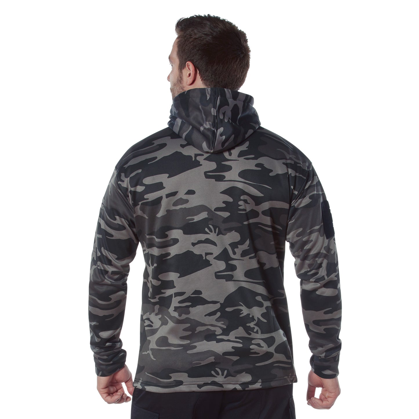 Concealed Carry Hoodie: Black Camo