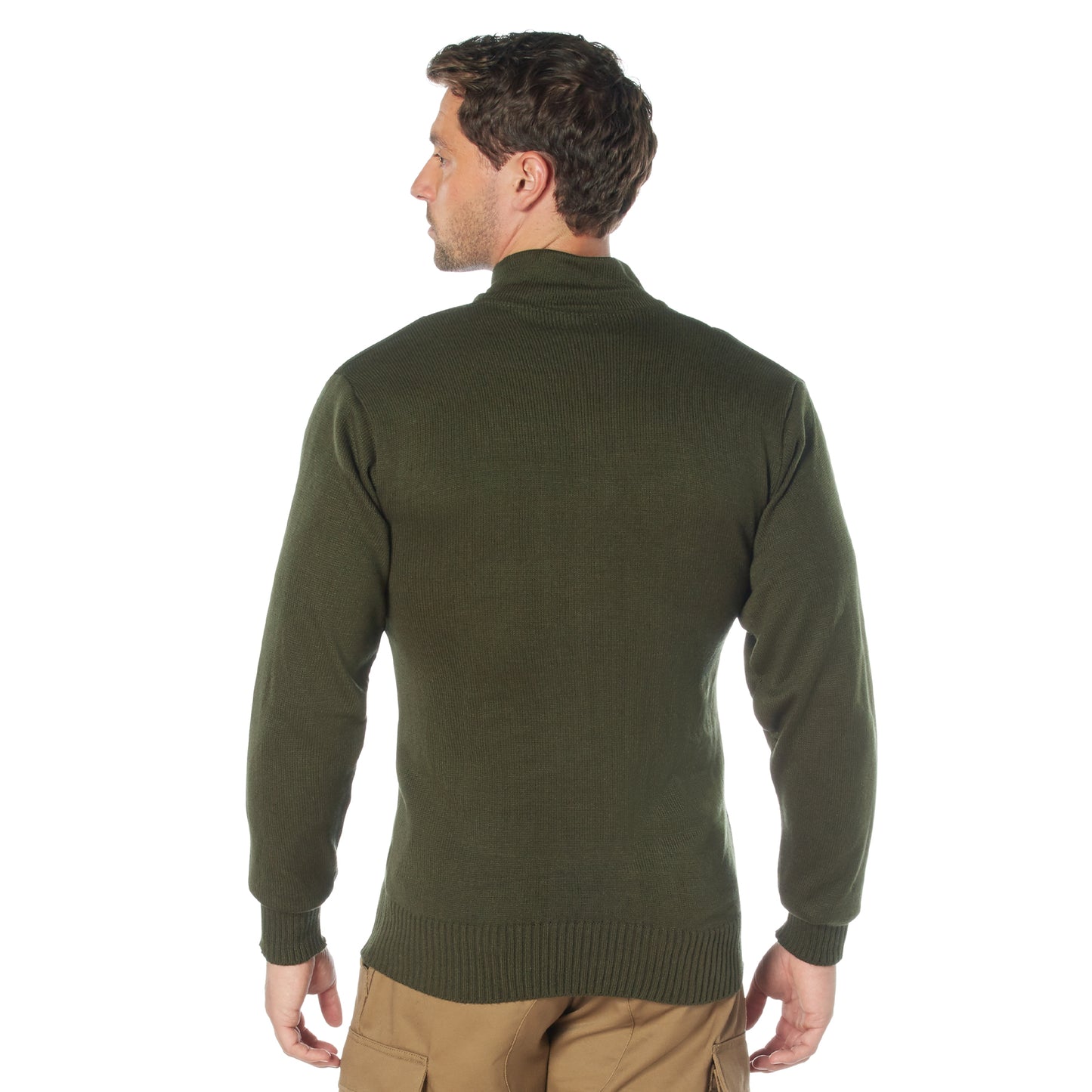 G.I. 5 Button Sweater: Olive Drab
