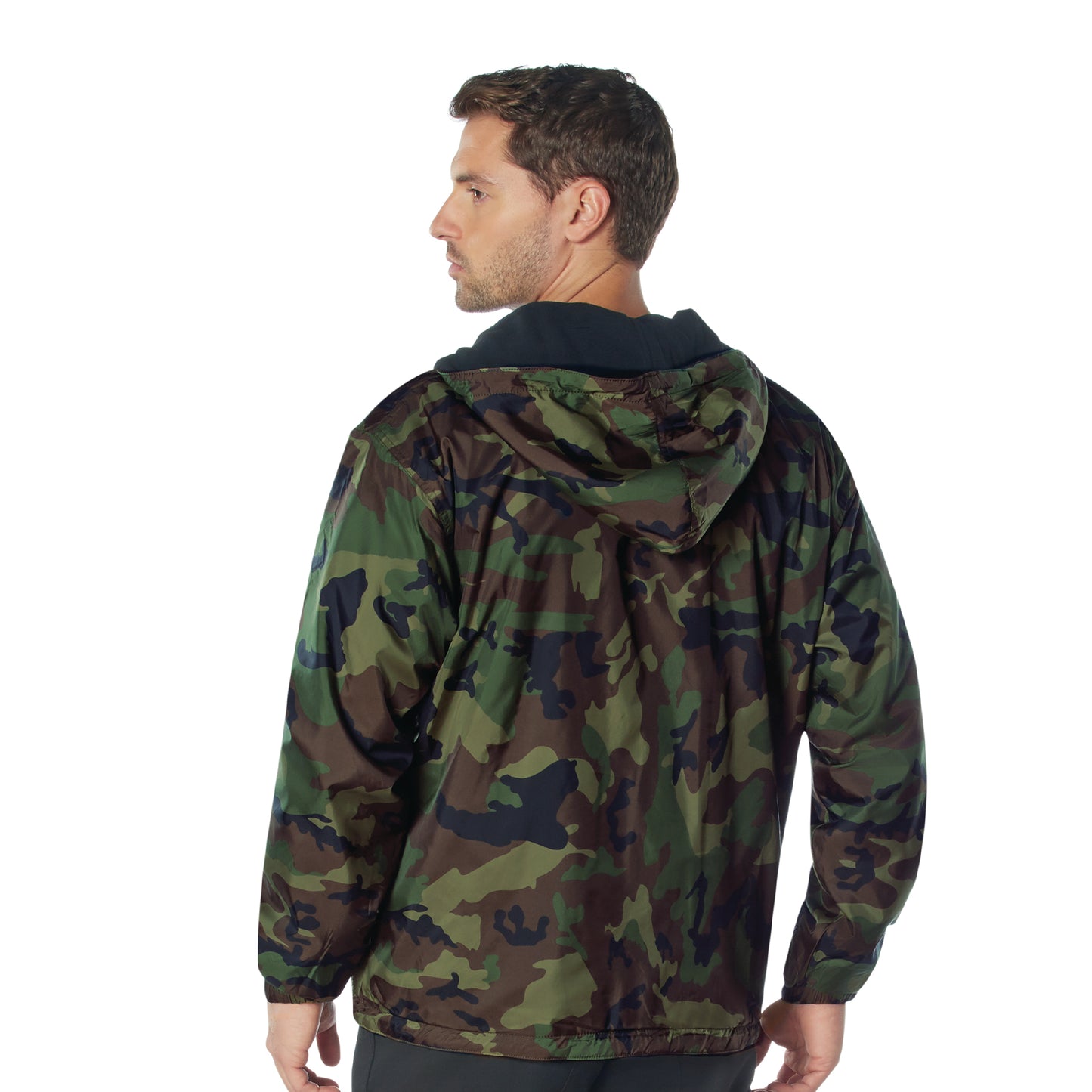 Reversible Fleece Lined Waterproof Jacket: Woodland Camo
