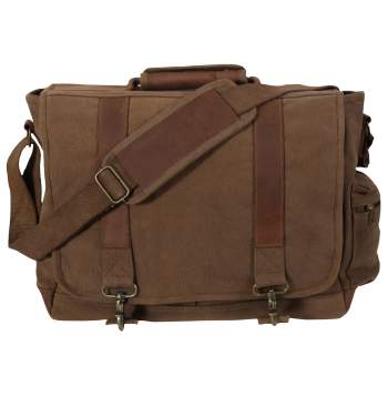 Vintage Pathfinder Laptop Bag: Brown