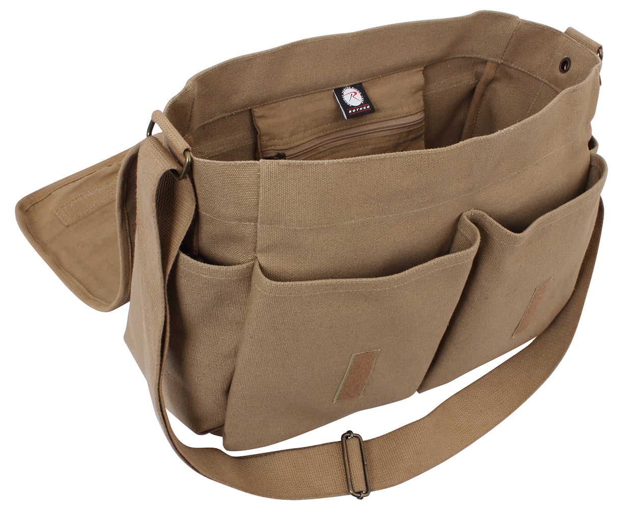 Vintage Classic Messenger Bag: Coyote Brown