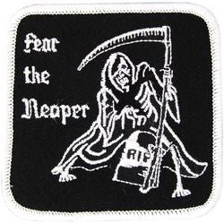 military and police store: military and police store: military patch: fear the reaper