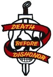 military and police store: military and police store: military patch: death before dishonor (4')