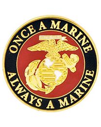 Military Pin: USMC Once A Marine