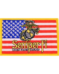 Military Patch: U.S. Flag/ Semper Fi