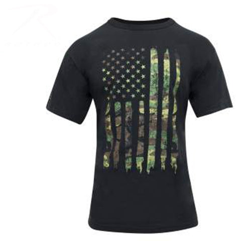 military and police store: military and police store: distressed us flag t-shirt:camo