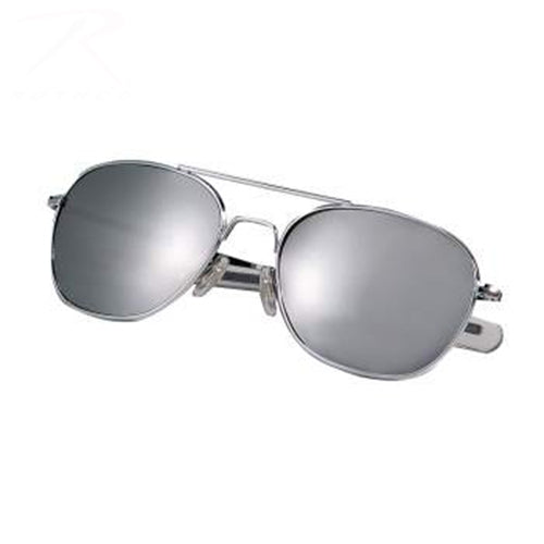 military and police store: military and police store: sunglasses: pilot's aviator: chrome/mirror