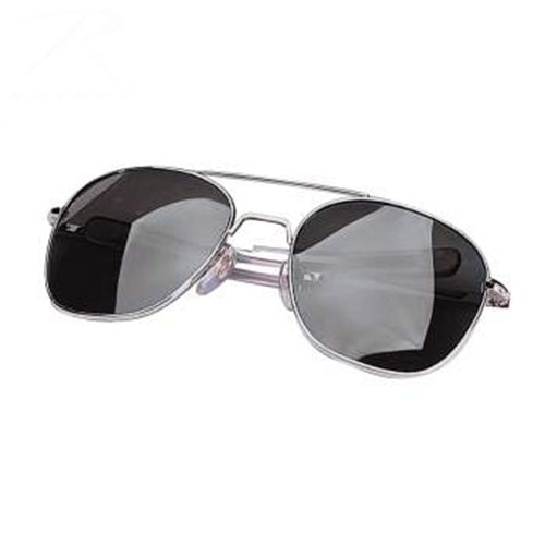 military and police store: military and police store: sunglasses: pilot's aviator: chrome/smoke
