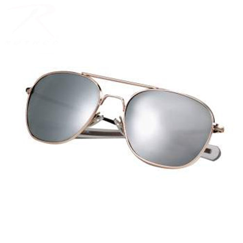 military and police store: military and police store: sunglasses: pilot's aviator: gold mirror