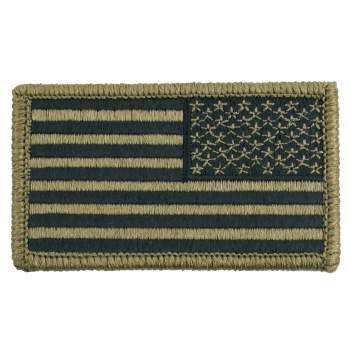 military and police store: military and police store: american flag patch: ocp/reverse hook back