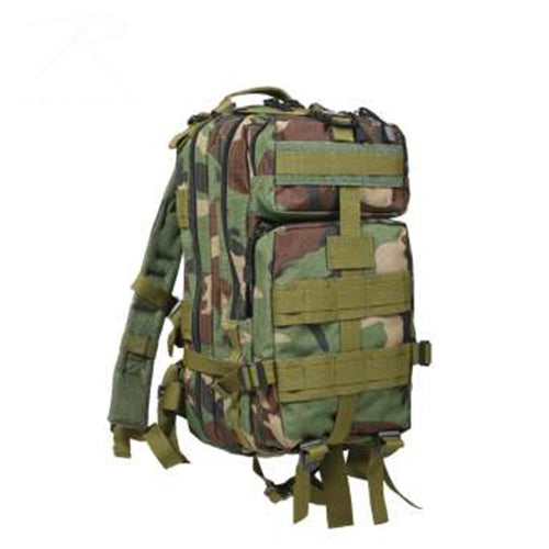 military and police store: military and police store: medium transport pack: woodland camo