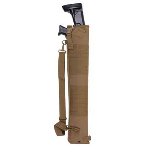 military and police store: military and police store: tactical molle shotgun scabbard: coyote brown