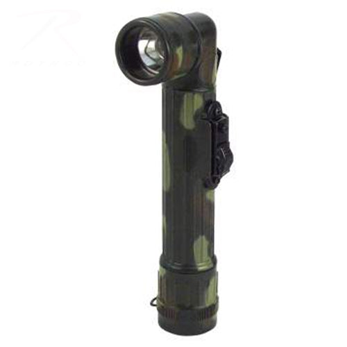 military and police store: military and police store: flashlights: mini angle head: woodland camo