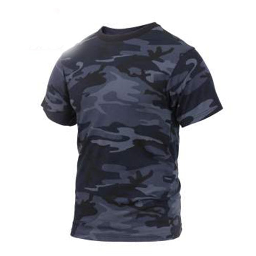 military and police store: military and police store: camo tee- midnight blue