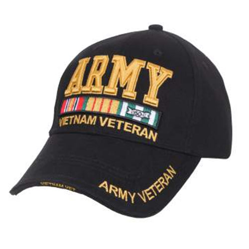 military and police store: military and police store: deluxe war caps: army vietnam vet