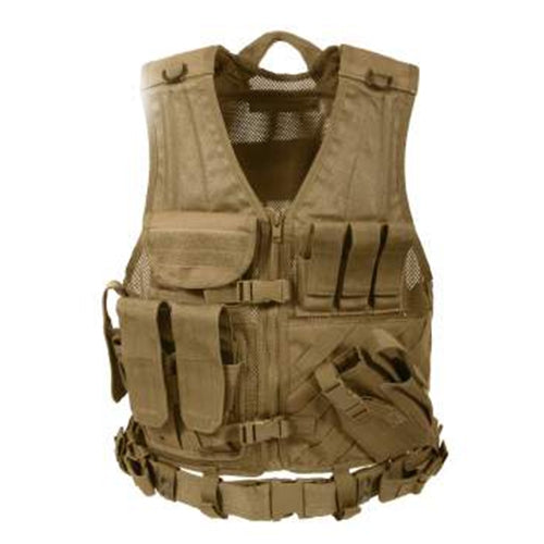 military and police store: military and police store: tactical vest: m.o.l.l.e. cross draw coyote brown