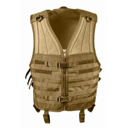 military and police store: military and police store: tactical vest: rothco m.o.l.l.e. modular vest-coyote brown
