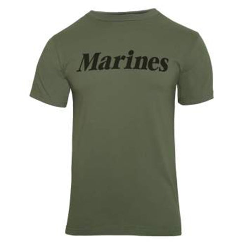 military and police store: military and police store: physical training wear: olive drab marines tee