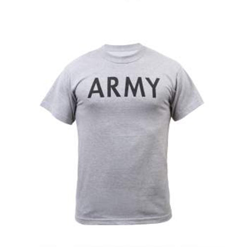 military and police store: military and police store: physical training wear: army grey tee