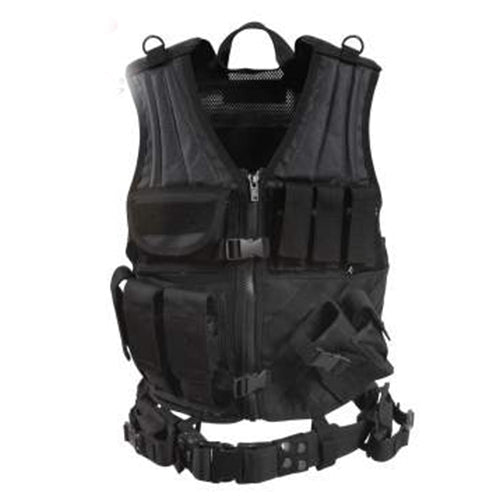 military and police store: military and police store: tactical vest: m.o.l.l.e. cross draw black