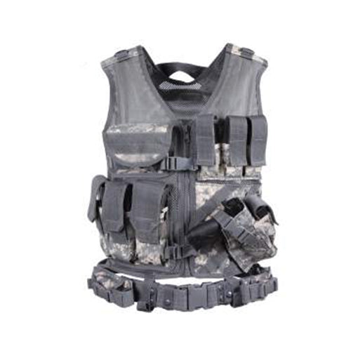 military and police store: military and police store: tactical vest: m.o.l.l.e. cross draw acu
