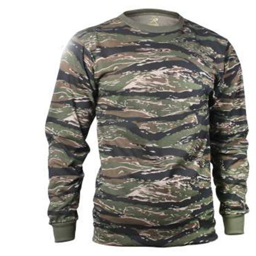 military and police store: military and police store: long sleeve tee: tiger stripe