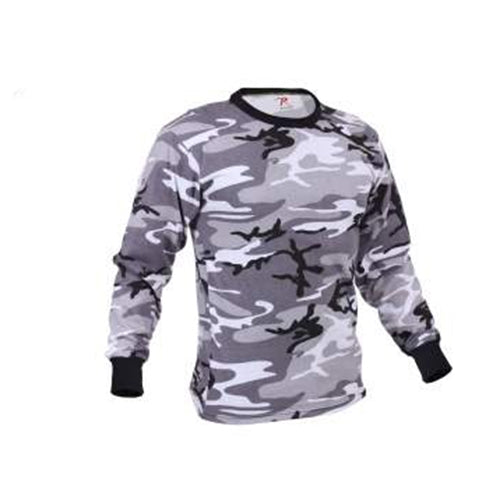 military and police store: military and police store: long sleeve tee: city camo