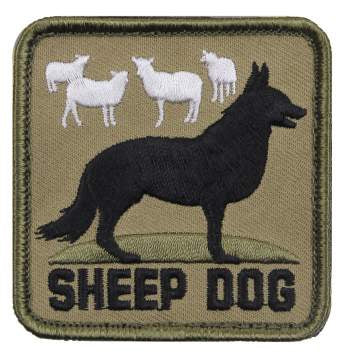 military and police store: military and police store: morale patch: sheep dog