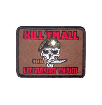 military and police store: military and police store: morale patch: kill em all