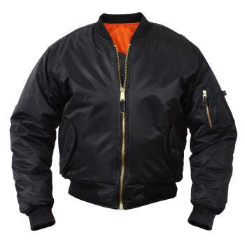 military and police store: military and police store: ma-1 flight jacket: black