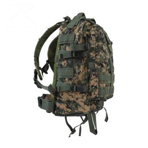 military and police store: military and police store: large transport pack: woodland digital