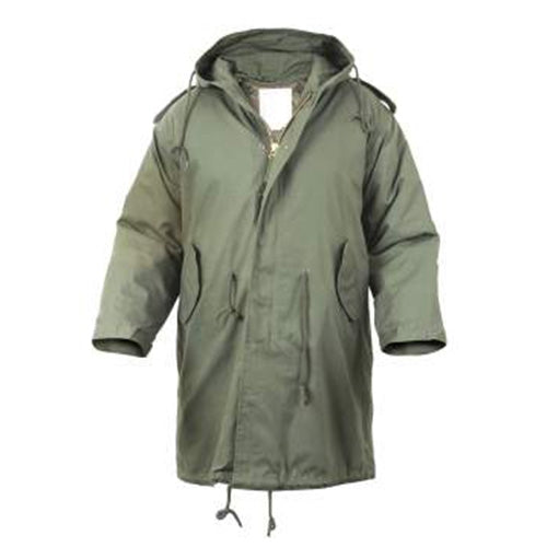 military and police store: military and police store: m-51 fishtail parka: olive drab