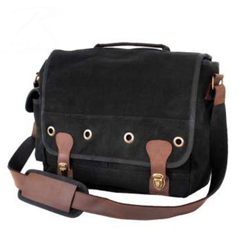 military and police store: military and police store: vintage trailblazer laptop bag: black