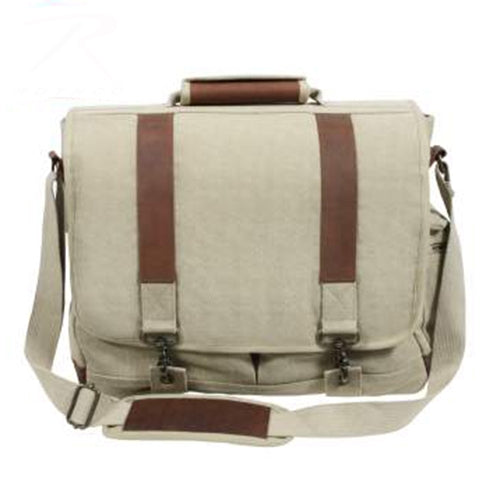 military and police store: military and police store: vintage pathfinder laptop bag: khaki