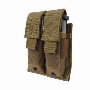 military and police store: military and police store: modular double pistol mag pouch: coyote