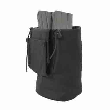military and police store: military and police store: modular roll up dump pouch: black