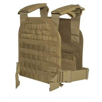 military and police store: military and police store: low profile plate carrier: coyote brown