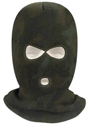 military and police store: military and police store: face mask-deluxe woodland camo 3-hole