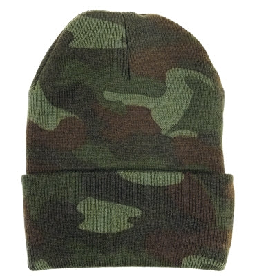 military and police store: military and police store: acrylic watch cap-woodland camo