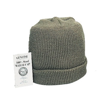 military and police store: military and police store: genuine wool watch cap-olive drab