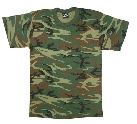 military and police store: military and police store: kids camouflage t-shirt woodland