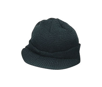 military and police store: military and police store: jeep cap-black wool