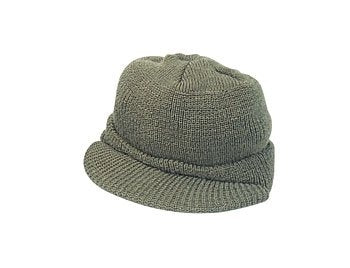 military and police store: military and police store: jeep cap-wool olive drab